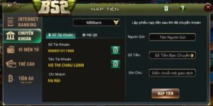 Nạp tiền B52club